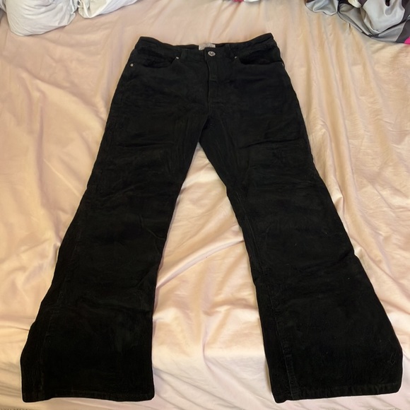 Cotton On Courdoroy High-Rise Flare Black Pants - Picture 4 of 6